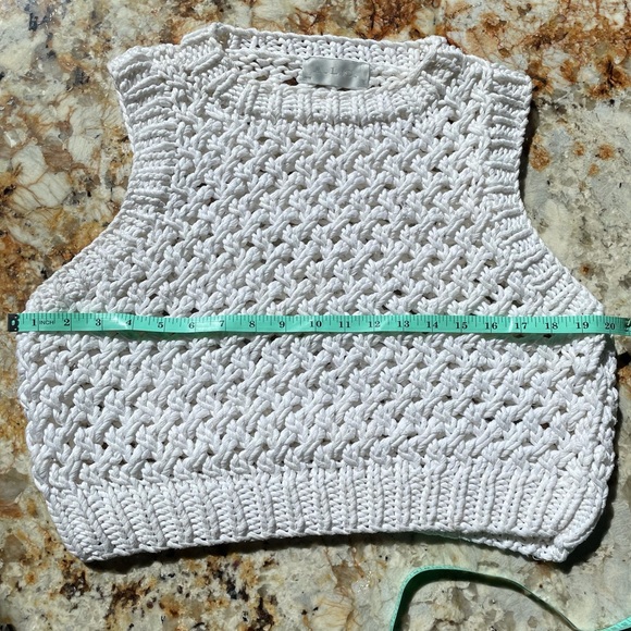 A.L.C., Woven, White Tank Top, SZ M - Picture 6 of 8